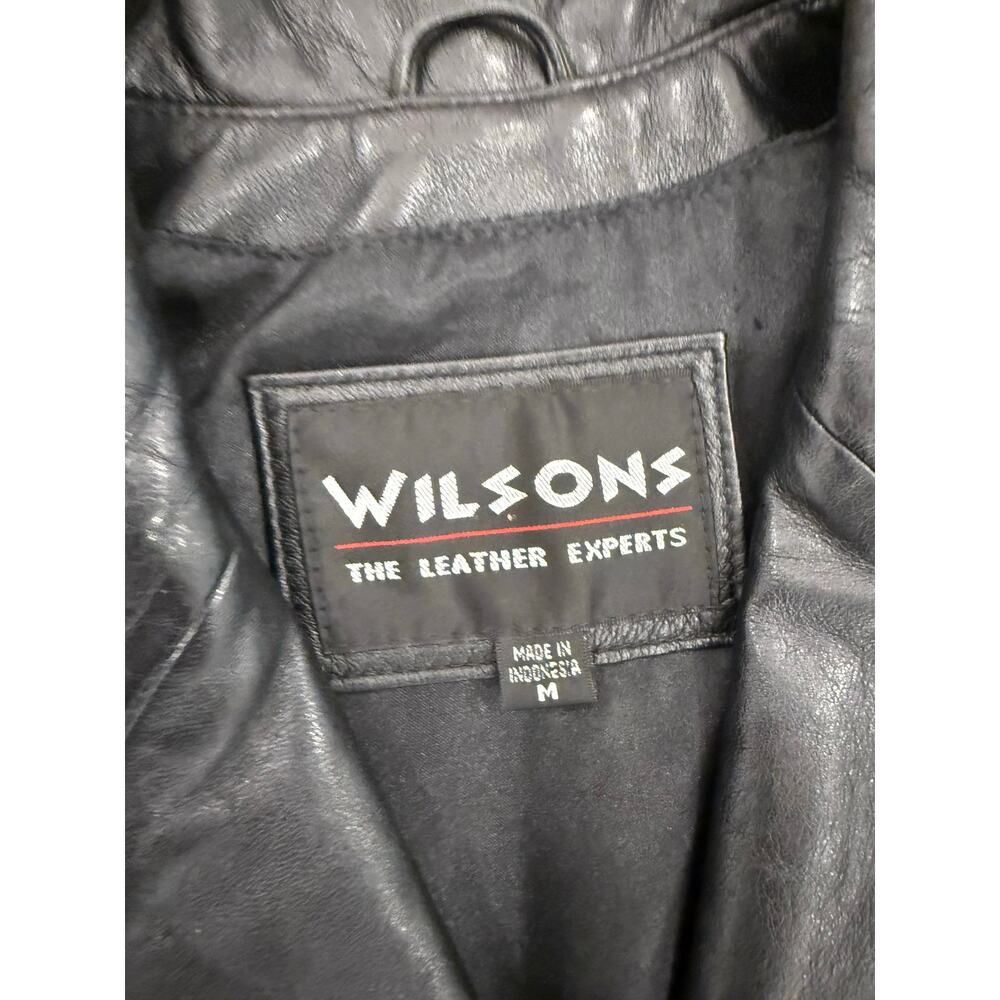 Women's‎ Wilsons Leather Jacket Soft Medium Black - Picture 2 of 7